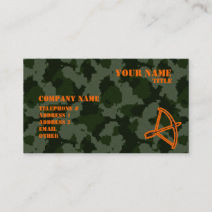 Carte De Visite Tir à l'arc Camo