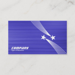 Carte De Visite Tir Stars v2 - Blanc sur Texture Bleue