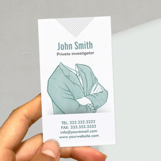 Carte de visite tiré par la main d'investigateur (Créateur téléchargé)