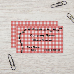 Carte De Visite Tissu Checkered rouge de Picknic