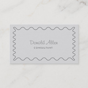 Carte De Visite Tissu gris clair professionnel Moderne Simple