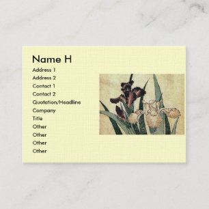 Carte De Visite Tissu Ukiyo-e de Katsushika Hokusai Imprimer : Iri