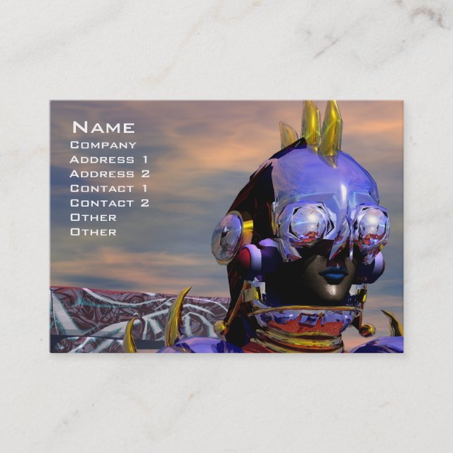 Carte De Visite TITAN CYBORG Cybernétique, ingénieur mécanique Sci (Devant)