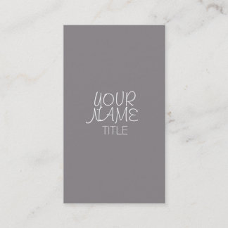 Carte De Visite Titane Freehand simple