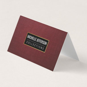 Carte De Visite Toile rouge   Collections d'art