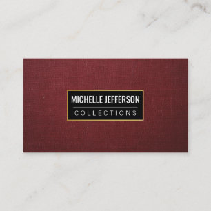 Carte De Visite Toile rouge   Collections d'art