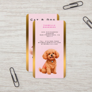 Carte De Visite Toilettage de Chien Collection Moderne Personnalis