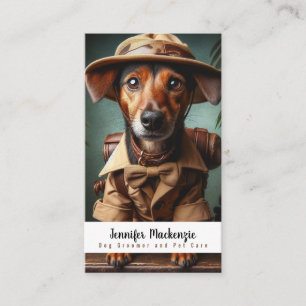 Carte De Visite Toiletteur de chien mignon Service de toilettage S