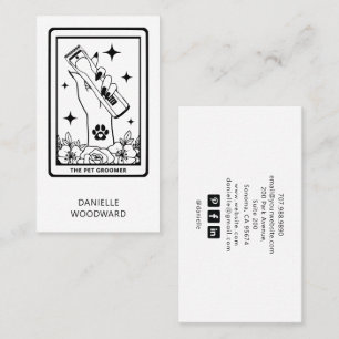 Carte De Visite Toiletteur pour animaux Tarot