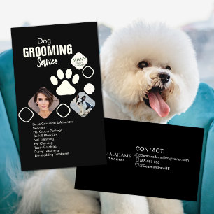 Carte de Visite Toiletteur pour Chiens Salon de