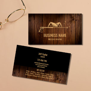Carte De Visite Toit de lavage à pression professionnel