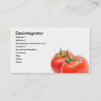 Carte De Visite Tomate