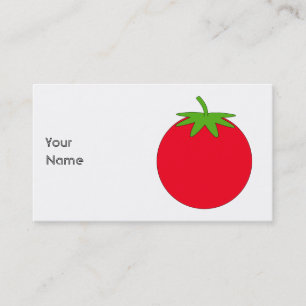 Carte De Visite Tomate rouge