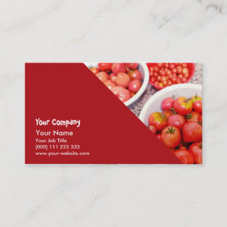 Carte De Visite tomates assortées