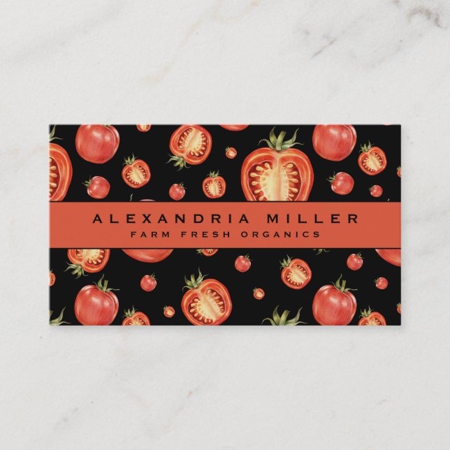 Carte De Visite Tomates rouges | Fruits et légumes frais (Devant)
