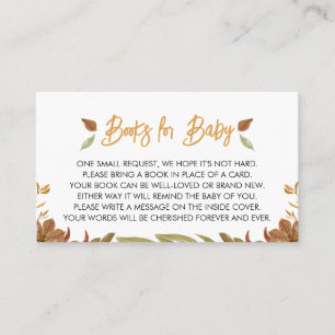 Carte De Visite Tomber dans l'amour Baby showers livres pour bébé