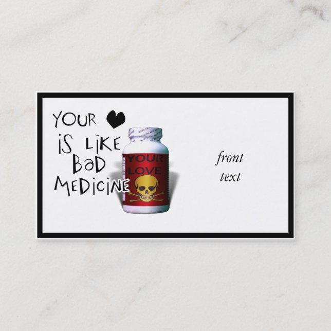 Carte De Visite Ton Amour est comme.... (Devant)