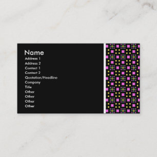 Carte De Visite Ton texture - Terrazzo 011- Noir