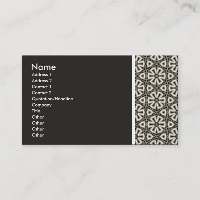 Carte De Visite Ton texture - Terrazzo (201F1B) (Devant)