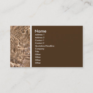 Carte De Visite Tonalité texturale (mer et sable) - Customisé