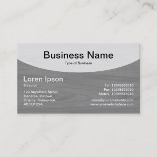 Carte De Visite Top courbe v3b - gris
