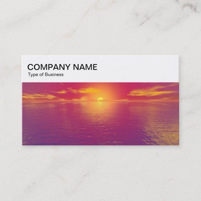 Carte De Visite Top Panel - Sunrise/Sunset Business Card (Devant)
