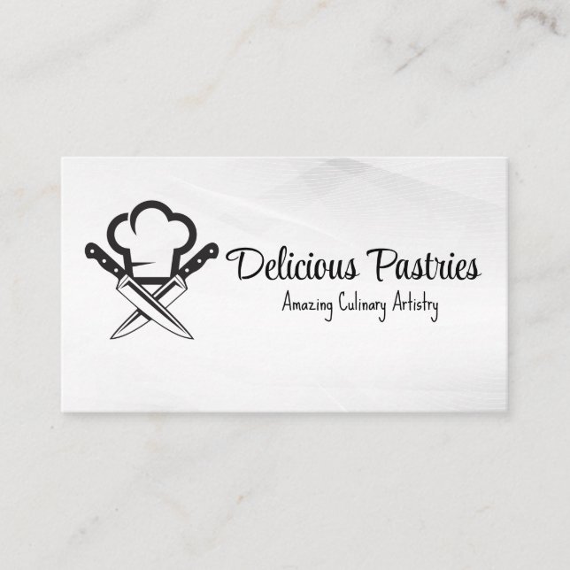 Carte De Visite Toque | Couteau | Culinaire (Devant)