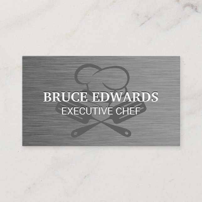 Carte De Visite Toque | Spatules | Culinaire (Devant)