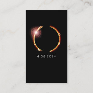 Carte De Visite Total Solaire Eclipse 8 avril 2024