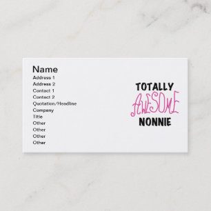 Carte De Visite Totalement génial Nonnie Pink Tshirts et cadeaux