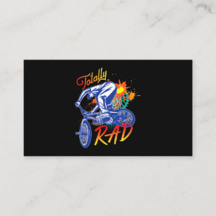 Carte De Visite Totalement Rad 80s BMX Vélo Boys filles