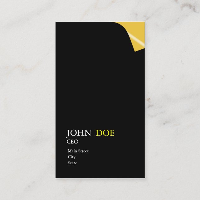 Carte De Visite Tour de page (Devant)