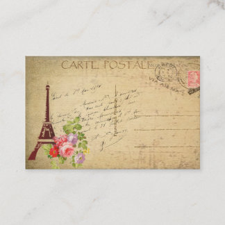Carte De Visite Tour Eiffel