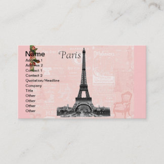 Carte De Visite Tour Eiffel vintage