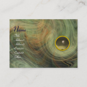 Carte De Visite TOURBILLON LUMINEUX AGATE jaune gris orange