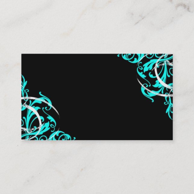 Carte De Visite Tourbillon turquoise (Devant)