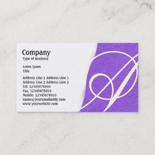 Carte De Visite Tourné - Texture de papier brut violet