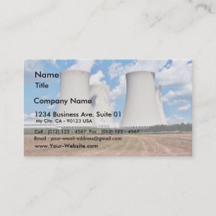 Carte De Visite Tours De Refroidissement D'Une Centrale Nucléaire