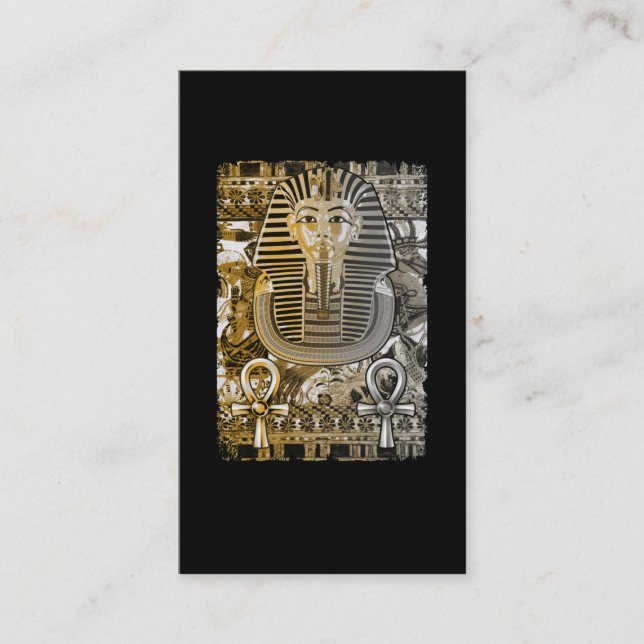 Carte De Visite Toutankhamon Égypte ancienne Pharoah roi Tut Ankh (Devant)