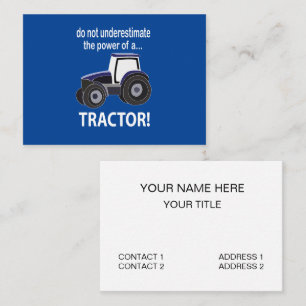 Carte De Visite Tracteur