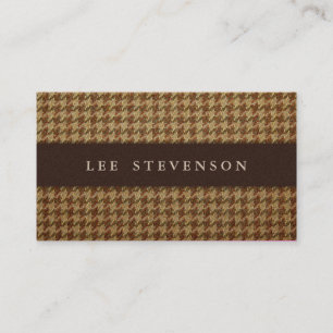 Carte de visite traditionnel Houndstooth
