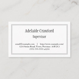 Carte de visite traditionnel, professionnel