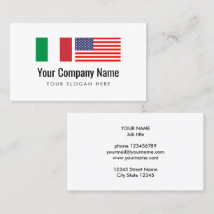 Carte De Visite Traducteur italien-anglais de service de