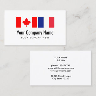Carte De Visite Traduction Traducteur canadien anglais français