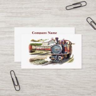 CARTE DE VISITE TRAIN À VAPEUR