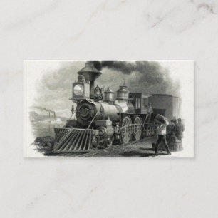 Carte De Visite Train à vapeur vintage