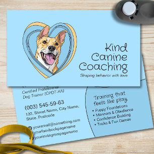Carte De Visite Trainer de chien mignon Whimsical