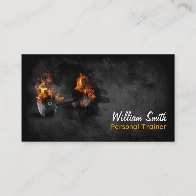 Carte De Visite Trainer personnel Business card (Devant)
