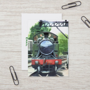 CARTE DE VISITE TRAINS À VAPEUR