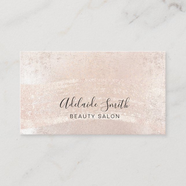 Carte De Visite trait de peinture métallique (Devant)